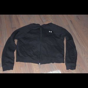BLACK UNDERARMOUR ZIP UP